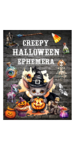 Cut and Collage Creepy Halloween Ephemera